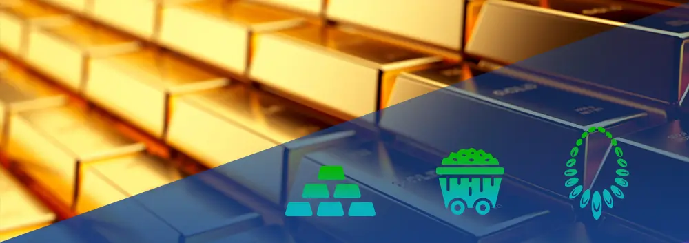 Es gibt verschiedene Möglichkeiten, in Gold zu investieren: Goldbarren, Goldminen, Schmuck, Münzen, Futures und Optionen.