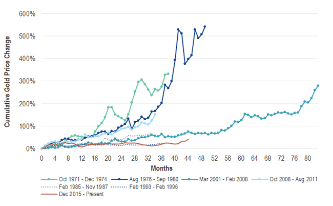 Historical Gold Bull Market Rallies Have Come in All Shapes and Sizes